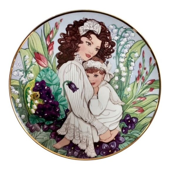 Lot of 2 Franklin Mint 1992 Evie Bricusse Musical Collector Plates and More - Picture 3 of 16